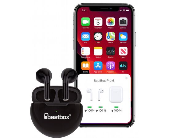 Наушники BeatBox PODS PRO 6 Black (bbppro6b), изображение 5 Наушники BeatBox PODS PRO 6 Black (bbppro6b), изображение 5
