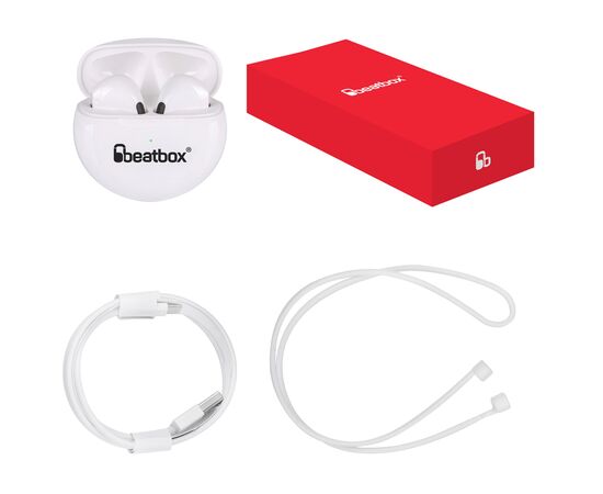 Наушники BeatBox PODS PRO 6 White (bbppro6w), изображение 4 Наушники BeatBox PODS PRO 6 White (bbppro6w), изображение 4