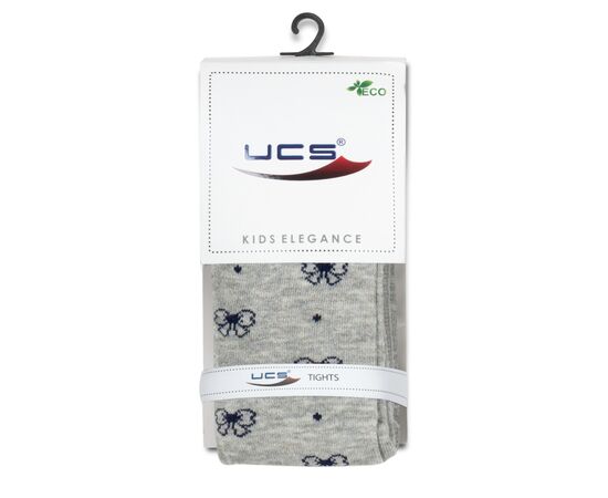 Колготки UCS Socks с бантиками (M0C0301-2438-7G-gray), изображение 2 Колготки UCS Socks с бантиками (M0C0301-2438-7G-gray), изображение 2