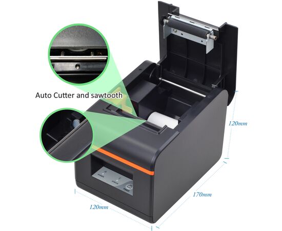 Принтер чеков Winpal WPC58 USB, Bluetooth, autocut (WPCB58), изображение 3 Принтер чеков Winpal WPC58 USB, Bluetooth, autocut (WPCB58), изображение 3