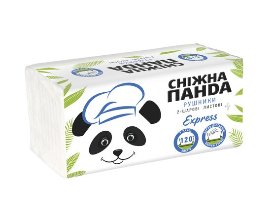 Бумажные полотенца Сніжна Панда Express 2 слоя 120 листов (4820183971173)