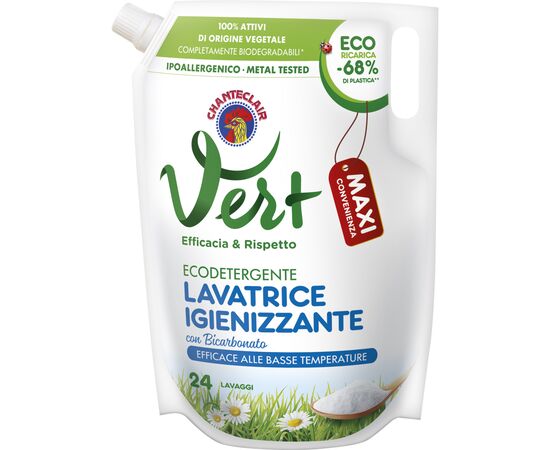 Гель для прання ChanteClair Vert з бікарбонатом 1224 мл (8015194521561)
