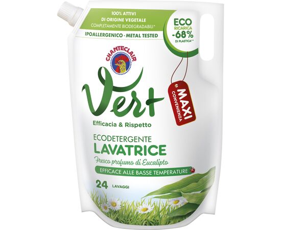 Гель для стирки ChanteClair Vert с ароматом эвкалипта 1224 мл (8015194521554)