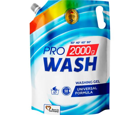 Гель для прання Pro Wash Універсальний 2 кг (4260637722096)