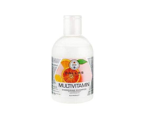 Шампунь Dalas Multivitamin Мультивитаминный энергетический с экстрактом женьшеня и маслом авокадо 1000 г (4260637723338)