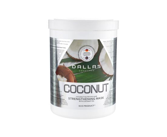 Маска для волос Dalas Coconut Укрепляющая для блеска волос с натуральным кокосовым маслом 1000 мл (4260637723208)