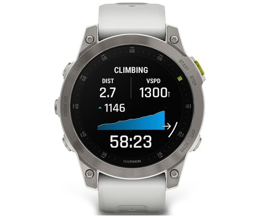 Смарт-часы Garmin EPIX gen 2, Sapphire,White,Titanium, GPS (010-02582-21), изображение 2 Смарт-часы Garmin EPIX gen 2, Sapphire,White,Titanium, GPS (010-02582-21), изображение 2