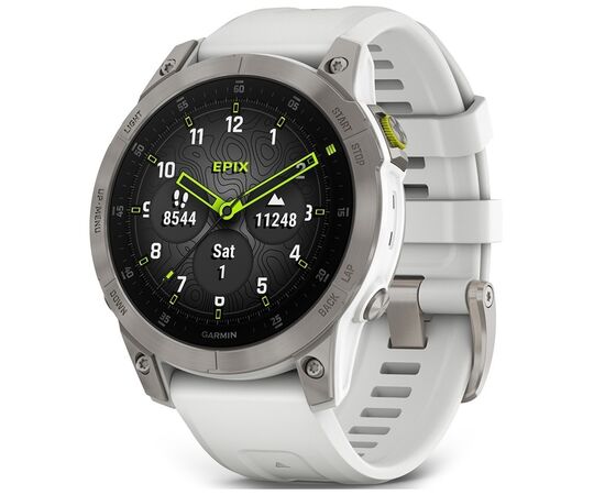 Смарт-часы Garmin EPIX gen 2, Sapphire,White,Titanium, GPS (010-02582-21)