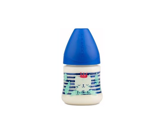 Бутылочка для кормления Suavinex Морские истории, 150 мл, 0+ синий (303954)