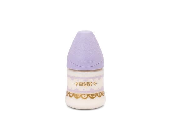 Бутылочка для кормления Suavinex Couture, 150 мл, 0+ фиолетовая (304129)