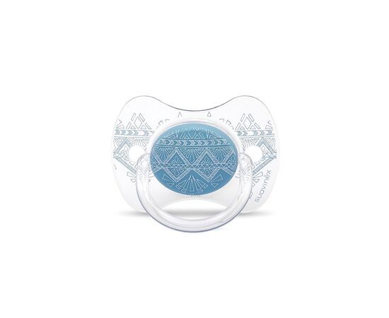 Пустушка Suavinex Couture 0-4 міс блакитна (304207)