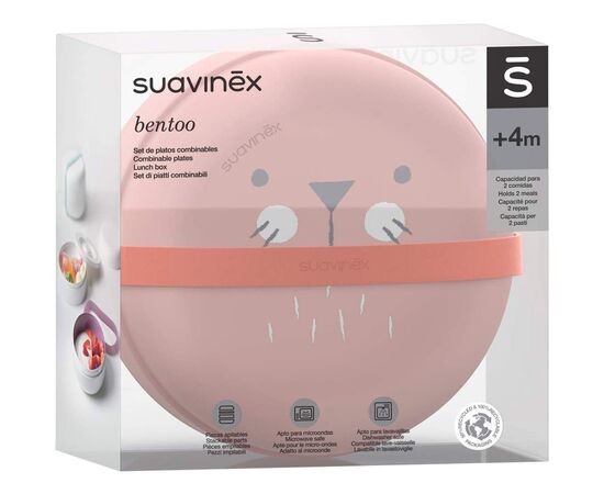 Тарелка детская Suavinex Hygge Уютные истории 2 шт розовые (306749), изображение 4