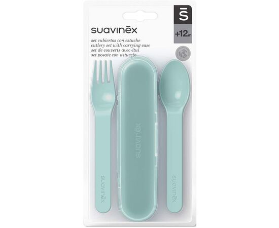 Набор детской посуды Suavinex Лесные истории Столовые приборы зеленые (401236), изображение 2 Набор детской посуды Suavinex Лесные истории Столовые приборы зеленые (401236), изображение 2
