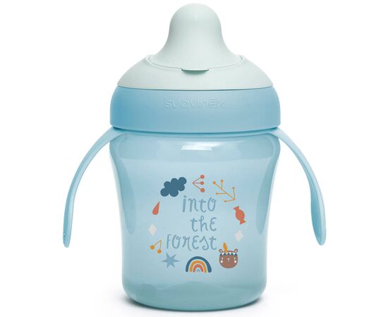 Поильник-непроливайка Suavinex Лесные истории голубая (401190), изображение 2 Поильник-непроливайка Suavinex Лесные истории голубая (401190), изображение 2