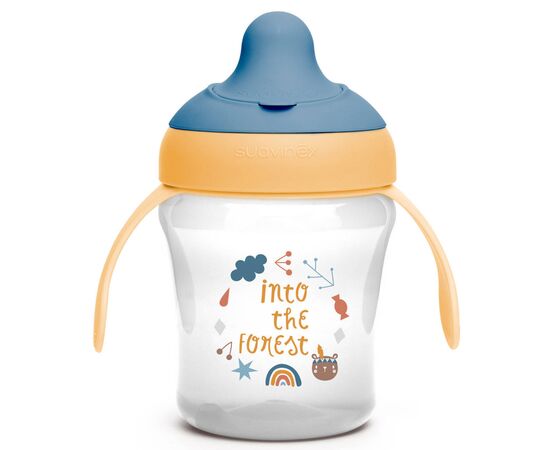 Поильник-непроливайка Suavinex Лесные истории желтая (401194), изображение 2 Поильник-непроливайка Suavinex Лесные истории желтая (401194), изображение 2