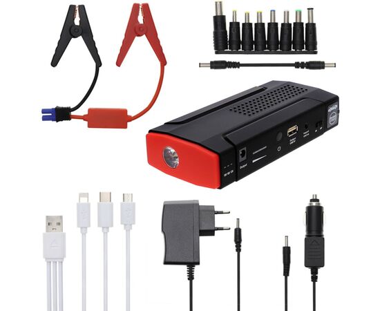 Батарея универсальная 4smarts 13800mAh Jump Starter Ignition with Torch black/red (954391), изображение 3 Батарея универсальная 4smarts 13800mAh Jump Starter Ignition with Torch black/red (954391), изображение 3