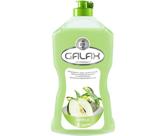 Средство для ручного мытья посуды Galax Яблоко 1000 г (4260637724304)