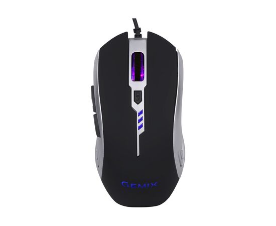 Мишка Gemix W100 USB Black/Gray + ігрова поверхня (W100Combo), зображення 2 Мишка Gemix W100 USB Black/Gray + ігрова поверхня (W100Combo), зображення 2