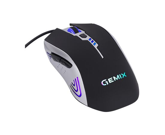 Мишка Gemix W100 USB Black/Gray + ігрова поверхня (W100Combo), зображення 5 Мишка Gemix W100 USB Black/Gray + ігрова поверхня (W100Combo), зображення 5