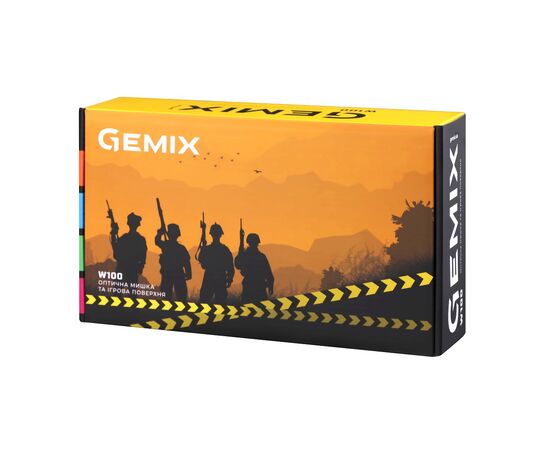 Мишка Gemix W100 USB Black/Gray + ігрова поверхня (W100Combo), зображення 9 Мишка Gemix W100 USB Black/Gray + ігрова поверхня (W100Combo), зображення 9