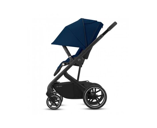 Коляска Cybex Balios S Lux SLV Deep Black black (с бампером) (520001249), изображение 2 Коляска Cybex Balios S Lux SLV Deep Black black (с бампером) (520001249), изображение 2