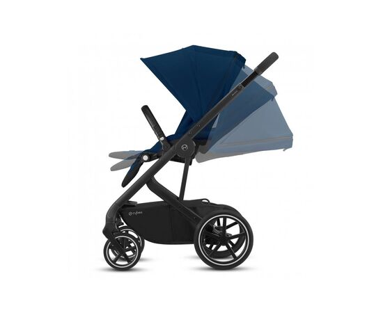 Коляска Cybex Balios S Lux SLV Deep Black black (с бампером) (520001249), изображение 3 Коляска Cybex Balios S Lux SLV Deep Black black (с бампером) (520001249), изображение 3