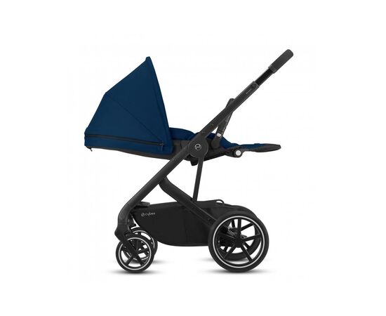 Коляска Cybex Balios S Lux SLV Deep Black black (с бампером) (520001249), изображение 4 Коляска Cybex Balios S Lux SLV Deep Black black (с бампером) (520001249), изображение 4