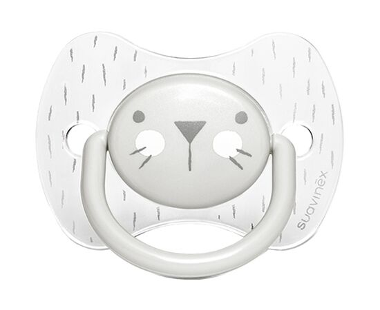 Пустышка Suavinex Hygge Уютные истории физиологическая, 6-18 мес. серо (306602)