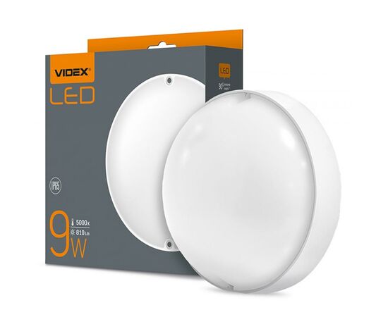 Светильник Videx LED IP65 9W 5000K 220V (VL-BHR-095PW), изображение 2 Светильник Videx LED IP65 9W 5000K 220V (VL-BHR-095PW), изображение 2