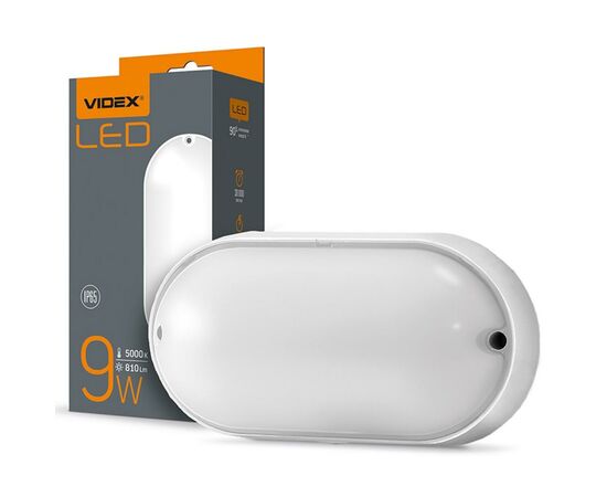 Светильник Videx LED IP65 9W 5000K 220V (VL-BHO-095PW), изображение 2 Светильник Videx LED IP65 9W 5000K 220V (VL-BHO-095PW), изображение 2