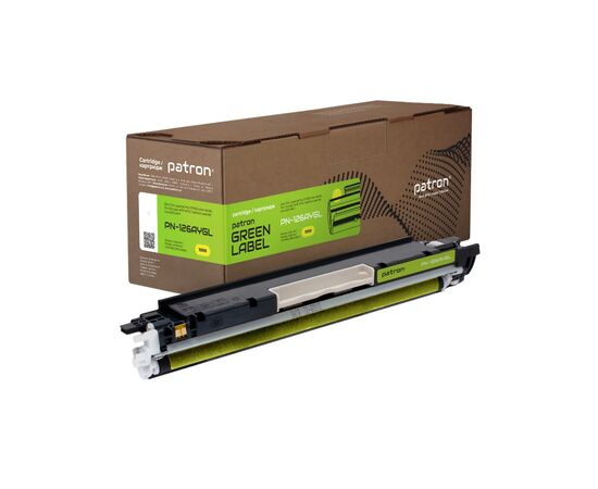 Тонер-картридж Patron HP 126A (CE312A) Green Label, yellow (PN-126AYGL)