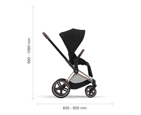 Шасі для коляски Cybex Priam New Generation з каркасом Сhrome / Brown (521002319), зображення 9 Шасі для коляски Cybex Priam New Generation з каркасом Сhrome / Brown (521002319), зображення 9