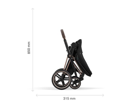 Шасі для коляски Cybex Priam New Generation з каркасом Rosegold (521002337), зображення 6 Шасі для коляски Cybex Priam New Generation з каркасом Rosegold (521002337), зображення 6