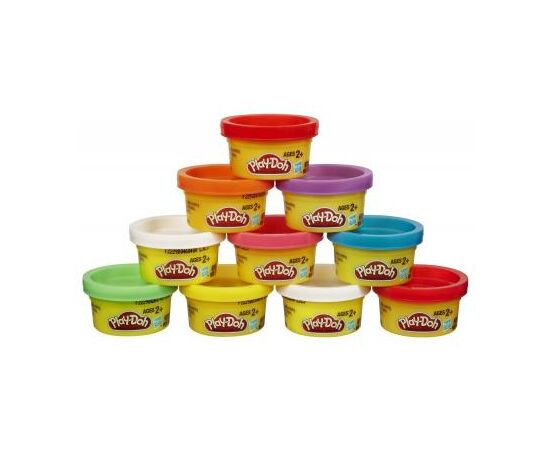 Набор для творчества Hasbro Play-Doh Пластилин 10 баночек (22037), изображение 2 Набор для творчества Hasbro Play-Doh Пластилин 10 баночек (22037), изображение 2