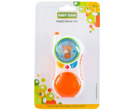 Развивающая игрушка Baby Team Телефон музыкальный маленький (8621), изображение 3 Развивающая игрушка Baby Team Телефон музыкальный маленький (8621), изображение 3
