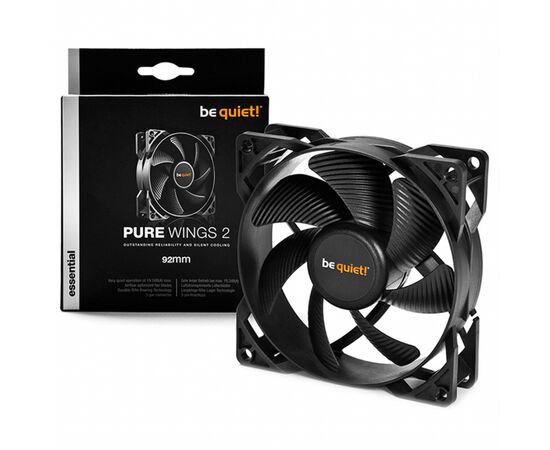 Кулер для корпуса Be quiet! Pure Wings 2 92mm (BL045), изображение 3 Кулер для корпуса Be quiet! Pure Wings 2 92mm (BL045), изображение 3