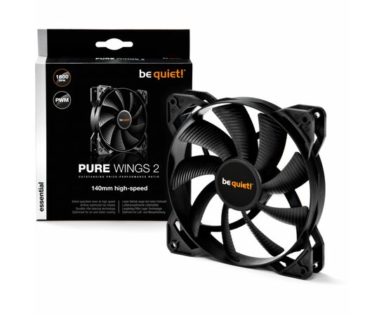 Кулер для корпуса Be quiet! Pure Wings 2 140mm PWM high-speed (BL083), изображение 3