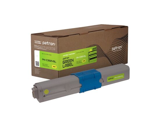 Тонер-картридж Patron Oki 46508733 Green Label, yellow (PN-C332YGL)