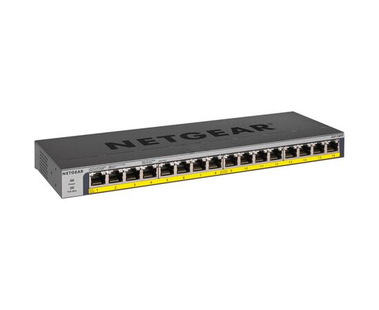 Коммутатор сетевой Netgear GS116PP-100EUS, изображение 2 Коммутатор сетевой Netgear GS116PP-100EUS, изображение 2