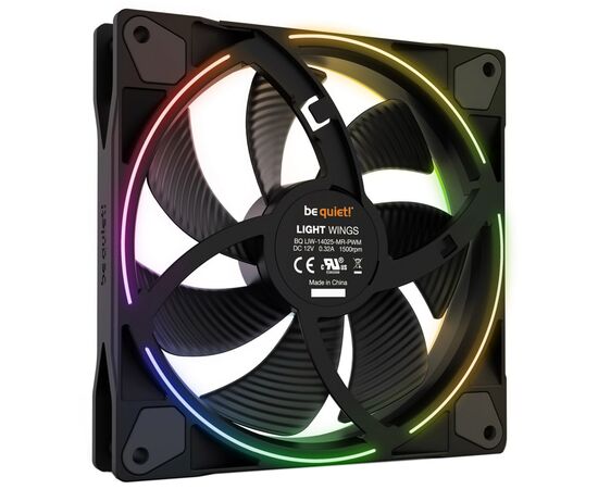 Кулер для корпуса Be quiet! Light Wings 140mm PWM (BL074), изображение 2 Кулер для корпуса Be quiet! Light Wings 140mm PWM (BL074), изображение 2