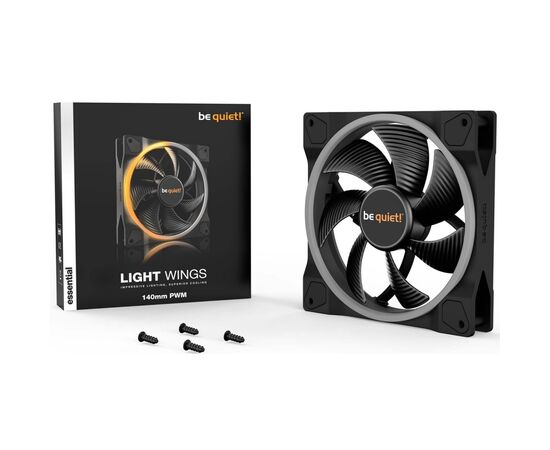 Кулер для корпуса Be quiet! Light Wings 140mm PWM (BL074), изображение 5 Кулер для корпуса Be quiet! Light Wings 140mm PWM (BL074), изображение 5