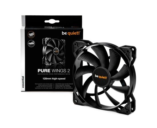 Кулер для корпуса Be quiet! Pure Wings 2 120mm PWM high-speed (BL081), изображение 3 Кулер для корпуса Be quiet! Pure Wings 2 120mm PWM high-speed (BL081), изображение 3