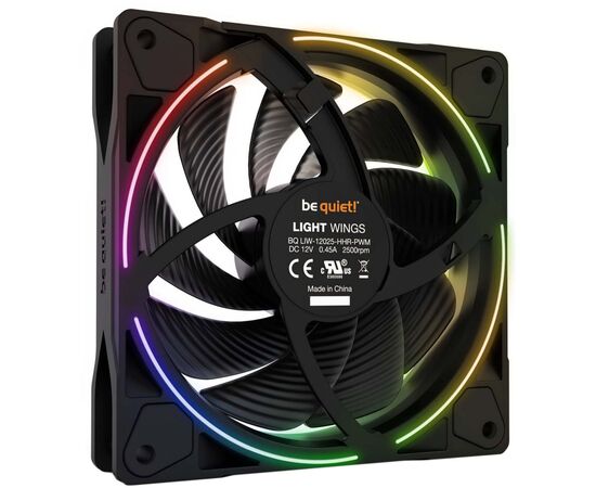 Кулер для корпуса Be quiet! Light Wings 120mm PWM high-speed 3 pcs (BL077), изображение 2 Кулер для корпуса Be quiet! Light Wings 120mm PWM high-speed 3 pcs (BL077), изображение 2