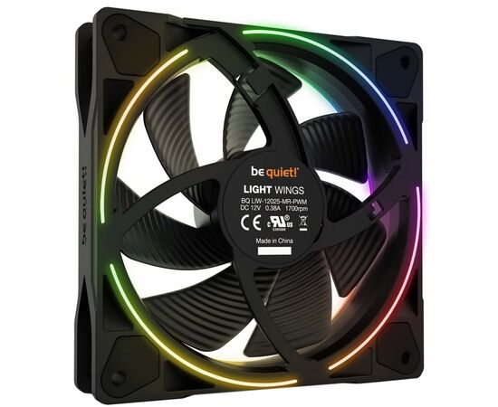 Кулер для корпуса Be quiet! Light Wings 120mm PWM 3 pcs (BL076), изображение 2 Кулер для корпуса Be quiet! Light Wings 120mm PWM 3 pcs (BL076), изображение 2