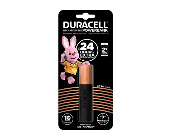 Батарея универсальная Duracell 3350mAh Black/Copper (5000394025592)