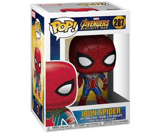Фигурка для геймеров Funko Pop Железный паук серии "Мстители: Война бесконечности" 9.6 см (26465), изображение 2 Фигурка для геймеров Funko Pop Железный паук серии "Мстители: Война бесконечности" 9.6 см (26465), изображение 2