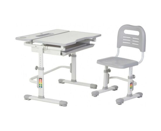 Парта со стулом FunDesk Lavoro Grey (221873), изображение 2 Парта со стулом FunDesk Lavoro Grey (221873), изображение 2