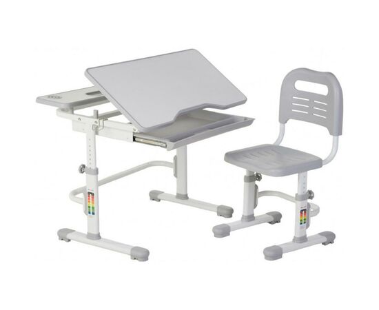 Парта со стулом FunDesk Lavoro Grey (221873), изображение 3 Парта со стулом FunDesk Lavoro Grey (221873), изображение 3