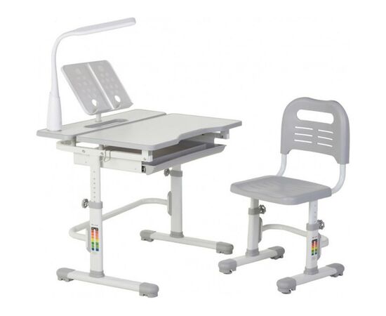 Парта со стулом FunDesk Lavoro Grey (221873), изображение 4 Парта со стулом FunDesk Lavoro Grey (221873), изображение 4