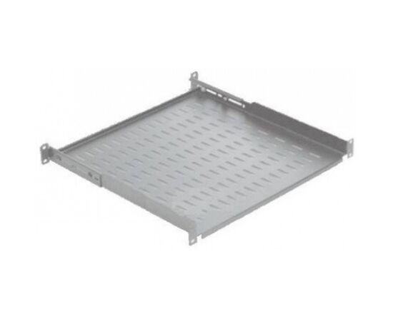 Полка 19" 1U глиб. 450-540мм, регульована RAL 7035 Mirsan (MR.HRM1U45.02)